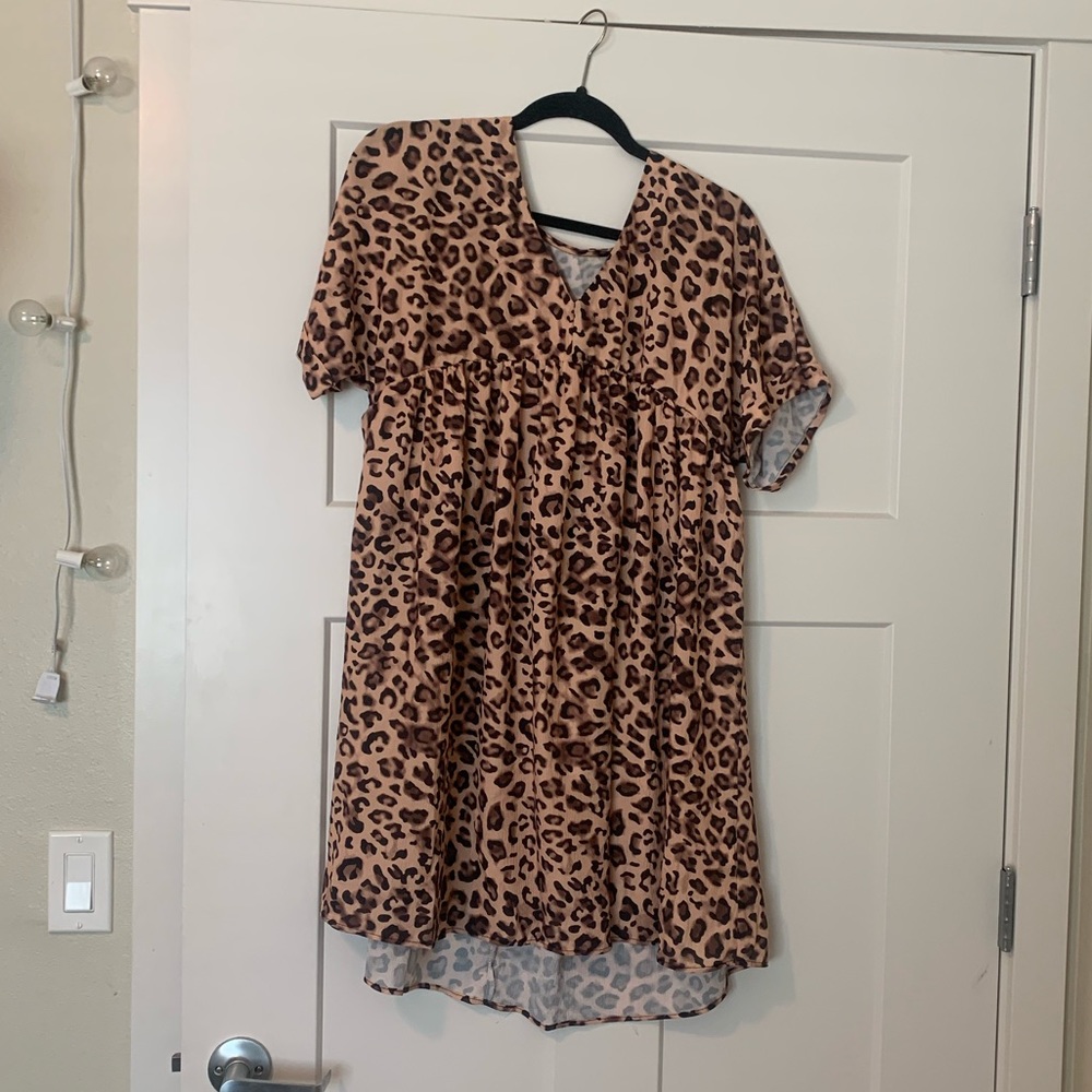Cheetah print dress